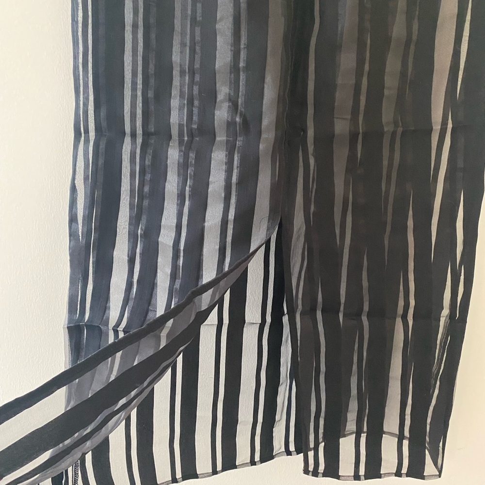 Zara Black Striped Skirt